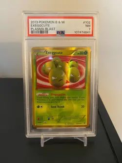 Pokemon Exeggcute 102/101 B&W Plasma Blast Secret Rare Holo - PSA 7 MINT - Image 1