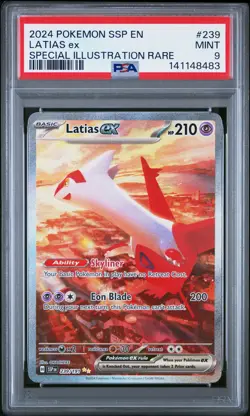 Latias Ex Pokemon Ssp En-Surging Sparks 239 NM PSA PSA MINT 9 - Image 1