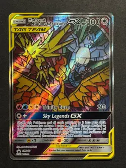 Pokemon Moltres & Zapdos & Articuno GX #SM210 Hidden Fates Black Star Promo - Image 1