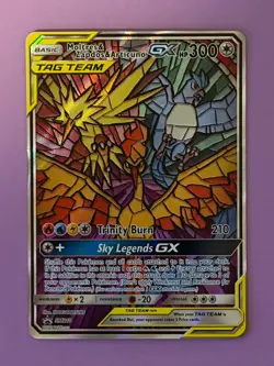 Pokemon Moltres & Zapdos & Articuno GX #SM210 Hidden Fates Black Star Promo - Image 3