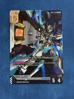 Gundam Aerial Rebuild GD01-067 LR Gundam Card Game Newtype Rising English NM/M - Image 1