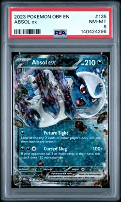 Absol ex - 2023 Pokemon OBF English #135 PSA 8 #135 - Image 1