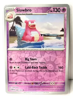Pokemon TCG - SLOWBRO - #080 - REVERSE HOLO - SCARLET & VIOLET: 151 (2023) - NM+ - Image 1