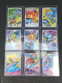 Pokemon TCG First Partner Illustration Collection Series 1 Full Set of 9 - Image 1
