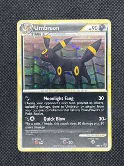 Pokemon TCG Undaunted 10/90 Umbreon Holo Rare LP-NM - Image 1
