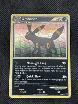 Pokemon TCG Undaunted 10/90 Umbreon Holo Rare LP-NM - Image 3