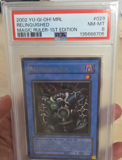 Konami Yu-Gi-Oh! Relinquished MRL-029 Magic Ruler 1st Edition Ultra Rare PSA 8 - Image 1