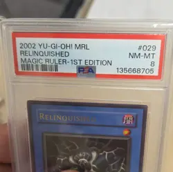 Konami Yu-Gi-Oh! Relinquished MRL-029 Magic Ruler 1st Edition Ultra Rare PSA 8 - Image 3