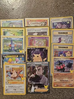 (14) Pokemon Tcg 25th Anniversary Mixed Card Lot. NM-LP. No Duplicates. - Image 1