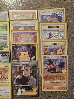 (14) Pokemon Tcg 25th Anniversary Mixed Card Lot. NM-LP. No Duplicates. - Image 3
