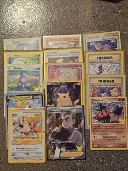 (14) Pokemon Tcg 25th Anniversary Mixed Card Lot. NM-LP. No Duplicates. - Image 4