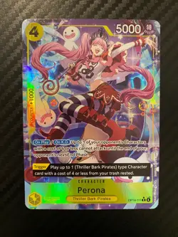 One Piece TCG ENGLISH Perona OP14-111 Alt Art The Azure Sea’s Seven - Image 1