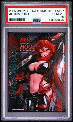 2025 UNION ARENA UE14BT/NIK GODDESS OF VICTORY: NIKKE ACTION POINT AP07 PSA 10 - Image 1