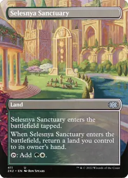 1x - Selesnya Sanctuary - (borderless) - Double Masters 2022 - UC NM MTG - Image 1