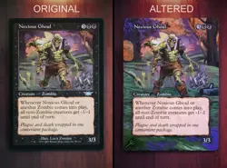 Noxious Ghoul *Magic Altered Hand Painted Extended Borderless Art* MTG by Erich - Image 2