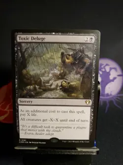 Toxic Deluge Commander Masters Regular CMM 191 Rare Sorcery Black - Image 1