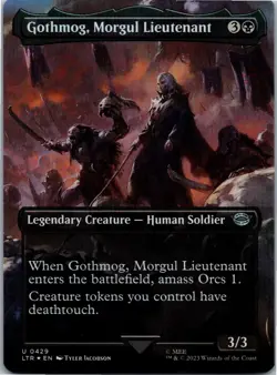 Magic The Gathering Gothmog, Morgul Lieutenant Borderless429 Lord of the Rings - Image 1