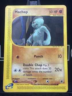 MACHOP 117/165 Expedition Pokemon TCG Common Regular 2002 VLP - Image 3