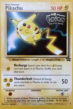 Pikachu 4 P Wizards Black Star Promos Pokemon MP - Image 1