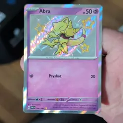 The Pokemon Company Abra 148/091 SV: Paldean Fates Shiny Rare Reverse Holo 50HP - Image 1