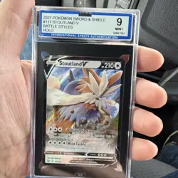The Pokemon Company ISA 9 Stoutland V 117/163 Battle Styles Ultra Rare Holo Eng - Image 1