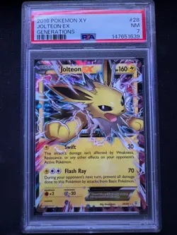 2016 Pokemon Generations Jolteon EX #28 PSA 7 - Image 1