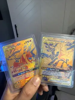 Reshiram & Charizard GX SM247/PIKACHU & Zekrom GX SM248 Set Pokemon TCG NM - Image 1