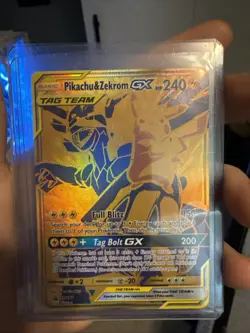 Reshiram & Charizard GX SM247/PIKACHU & Zekrom GX SM248 Set Pokemon TCG NM - Image 3