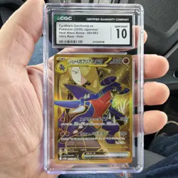 The Pokemon Company CGC 10 Cynthia's Garchomp ex 091/063 Heat Wave Ultra Rare H… - Image 1