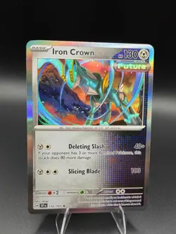 Iron Crown 132/191 Rare Surging Sparks Pokemon Holo Near Mint - Image 1