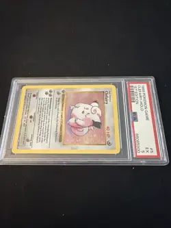 1999 POKEMON GAME 1ST ED #5 CLEFAIRY-HOLO PSA 5 - Image 4