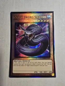 Yugioh! 1x Night Sword Serpent RA05-EN020 Ultimate Rare 1st Ed NM - Image 1