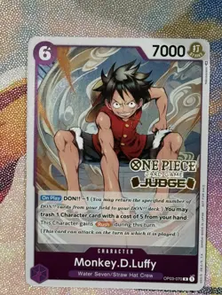 Monkey D. Luffy JUDGE PROMO FOIL OP03-070 ONE PIECE TCG NM - Image 4