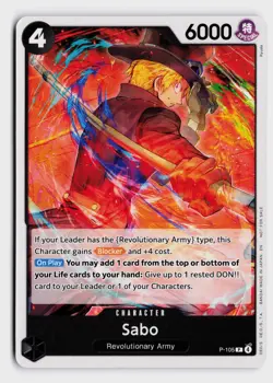 Sabo (Store Tournament 2025 Vol. 4) OP-PR #P-105 LP One Piece TCG PR - Image 1