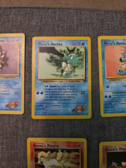 Pokemon Cards Lot Gym Heroes Misty, Blaine Vintage 6 Card Lot - Image 3