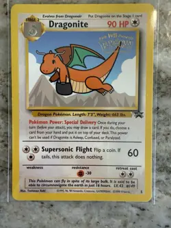 Dragonite WB Promo 5 - WOTC Black Star Promo - Light Play Pokemon Card - Image 1