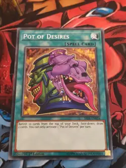 SR08-EN034 POT OF DESIRES Common 1st Edition YuGiOh Card - Image 1