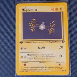 Pokemon Cards - Magnemite 60/82 - Team Rocket 1st Edition WOTC - NM - Image 1