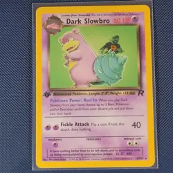 Pokemon Cards - Dark Slowbro 29/82 - Team Rocket 1st Edition WOTC - NM - Image 1