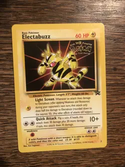 Pokemon Electabuzz WOTC 1999 Movie Promo Card #2 NM/LP - Image 1