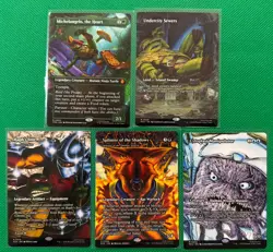 MTG TMNT 110 Card Lot-5 MYTHIC, 20R, 55U, 30C - Michelangelo Heart Weirdness T3 - Image 1
