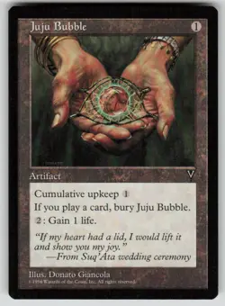 Juju Bubble Uncommon Visions MTG Near Mint 1997 - Image 1