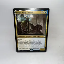 Brago, King Eternal 82 Rare Commander: Kaldheim Magic: The Gathering LP - Image 1