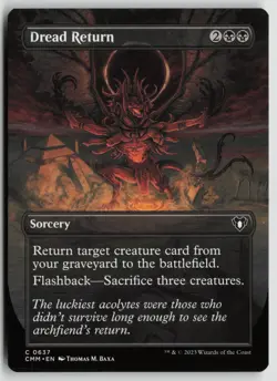 Dread Return (Borderless) LP 637 Commander Masters Magic: The Gathering - Image 1