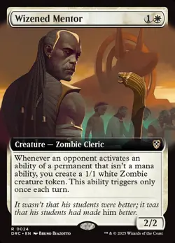 MTG Magic the Gathering Wizened Mentor (24/204) Aetherdrift Commander NM - Image 1