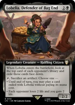 Lobelia, Defender of Bag End (Extended Art) 110 Lord of the Rings Magic MTG NM/M - Image 1