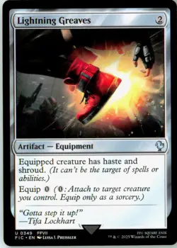 Lightning Greaves 349 Uncommon Commander: FINAL FANTASY Near Mint - Image 2