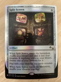 MTG Split Screen FOIL Unstable The List NM/M Rare Magic the Gathering #158/216 - Image 1