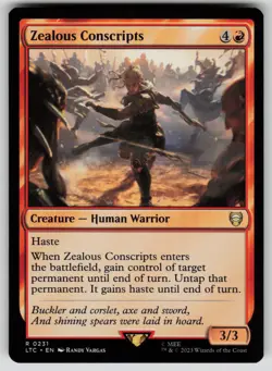 Zealous Conscripts Normal R The Lord of the Rings 231 NM - Image 1