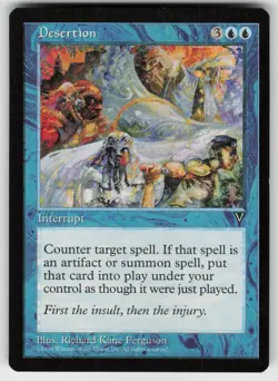 MTG Visions # Desertion Lightly played tcg - Image 1